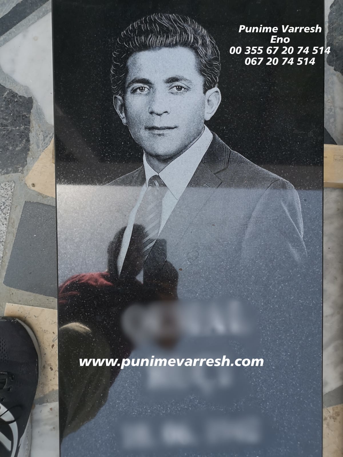 Modele Varresh me pikture ne granit